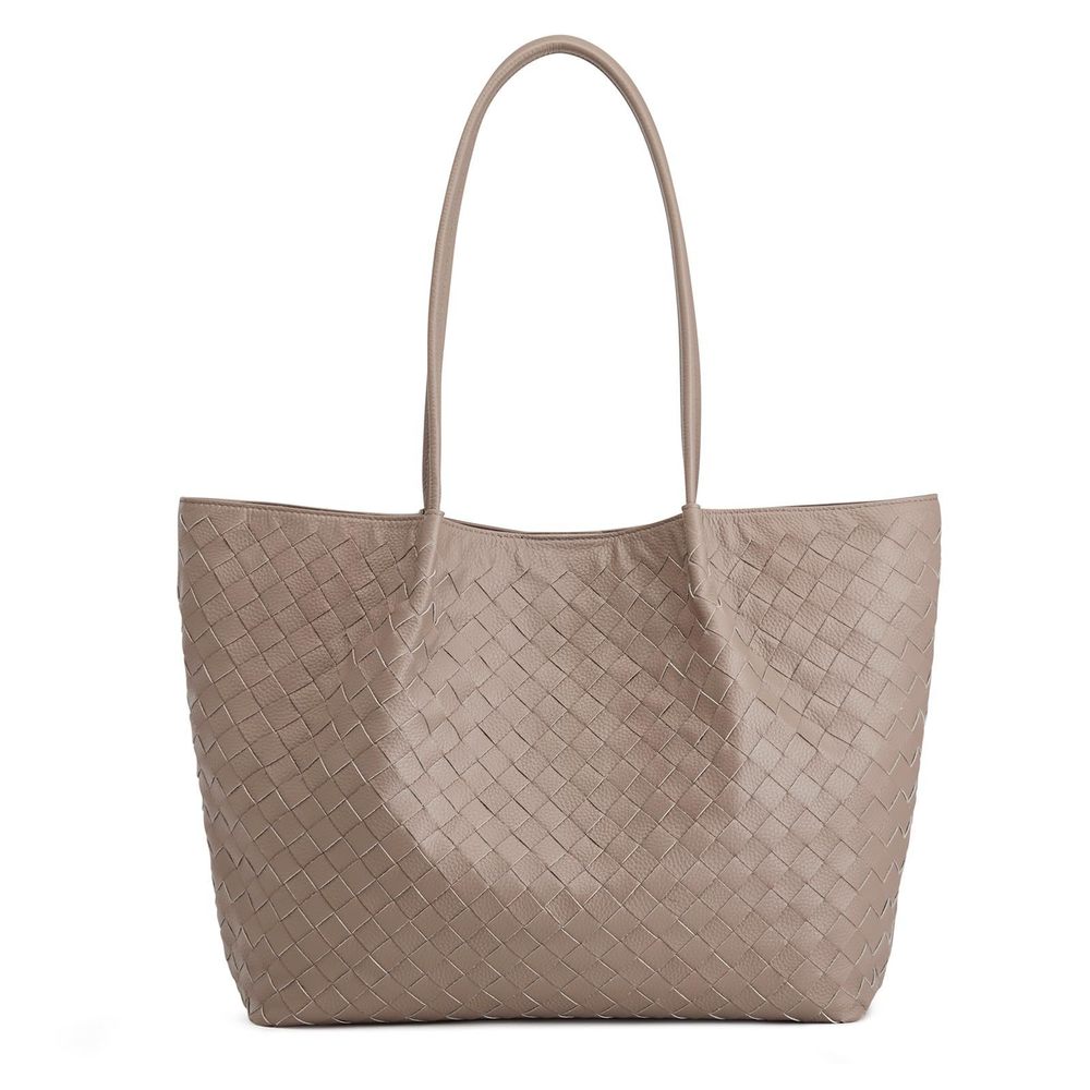 Woven Tote Handbag, Leather Large Tote Purse Hobo xD